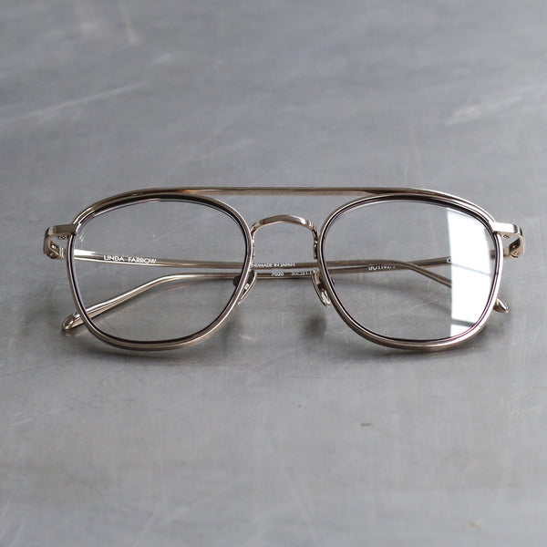 LINDA FARROW LFL1193C3OPT Clark Light Gold Glasses